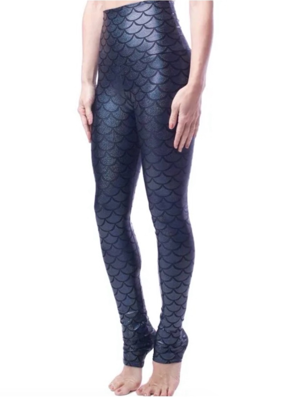Emily Hsu Designs Black Mermaid Leggings Sz- Small